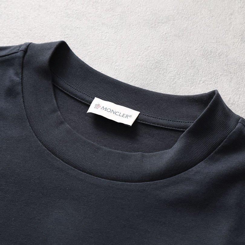 モンクレール 長袖 Tシャツ メンズ クルーネック カットソー ロンT ロゴT アイコンパッチ コットン 8D00009 8390T