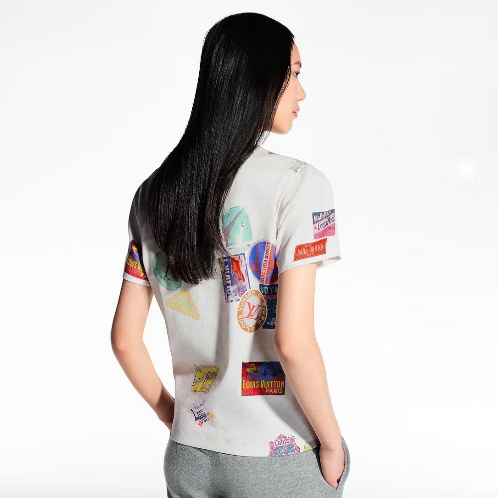 ルイ・ヴィトン マヒナ パッチプリントTシャツ 1AHITP