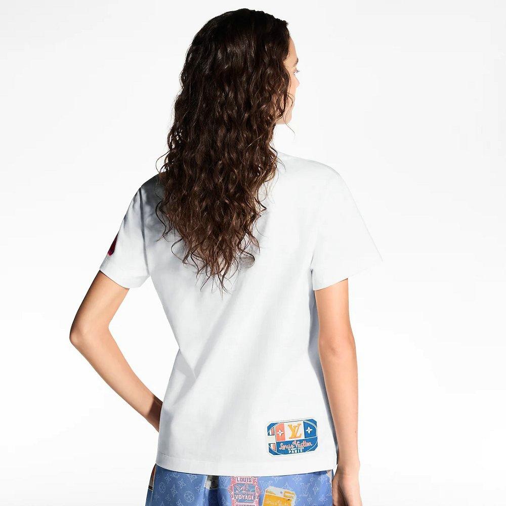 ルイ・ヴィトン トラベルパッチプリントTシャツ  1AHISN