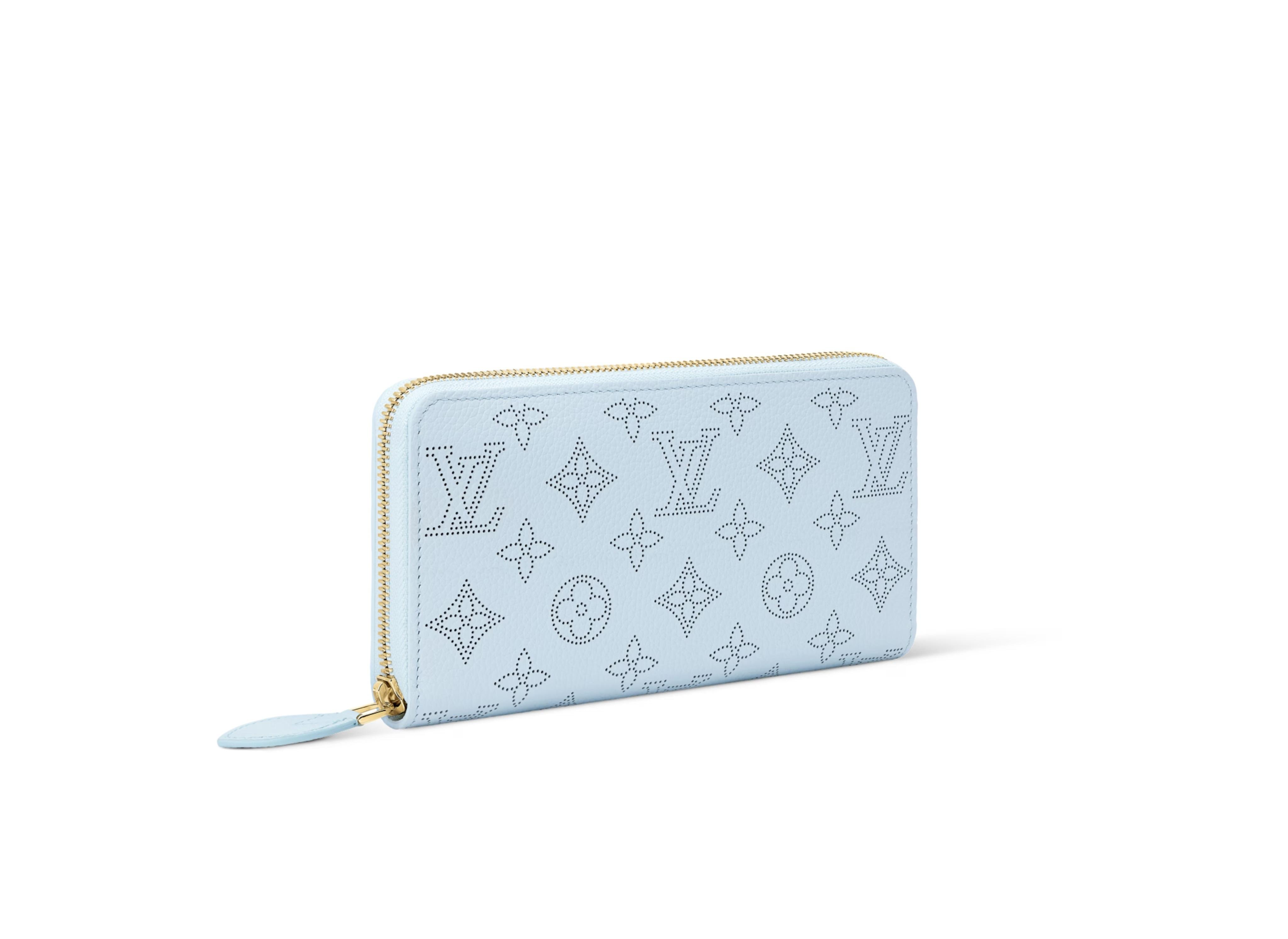 LOUIS VUITTON ジッピーウォレット ブルー モノグラム M28063