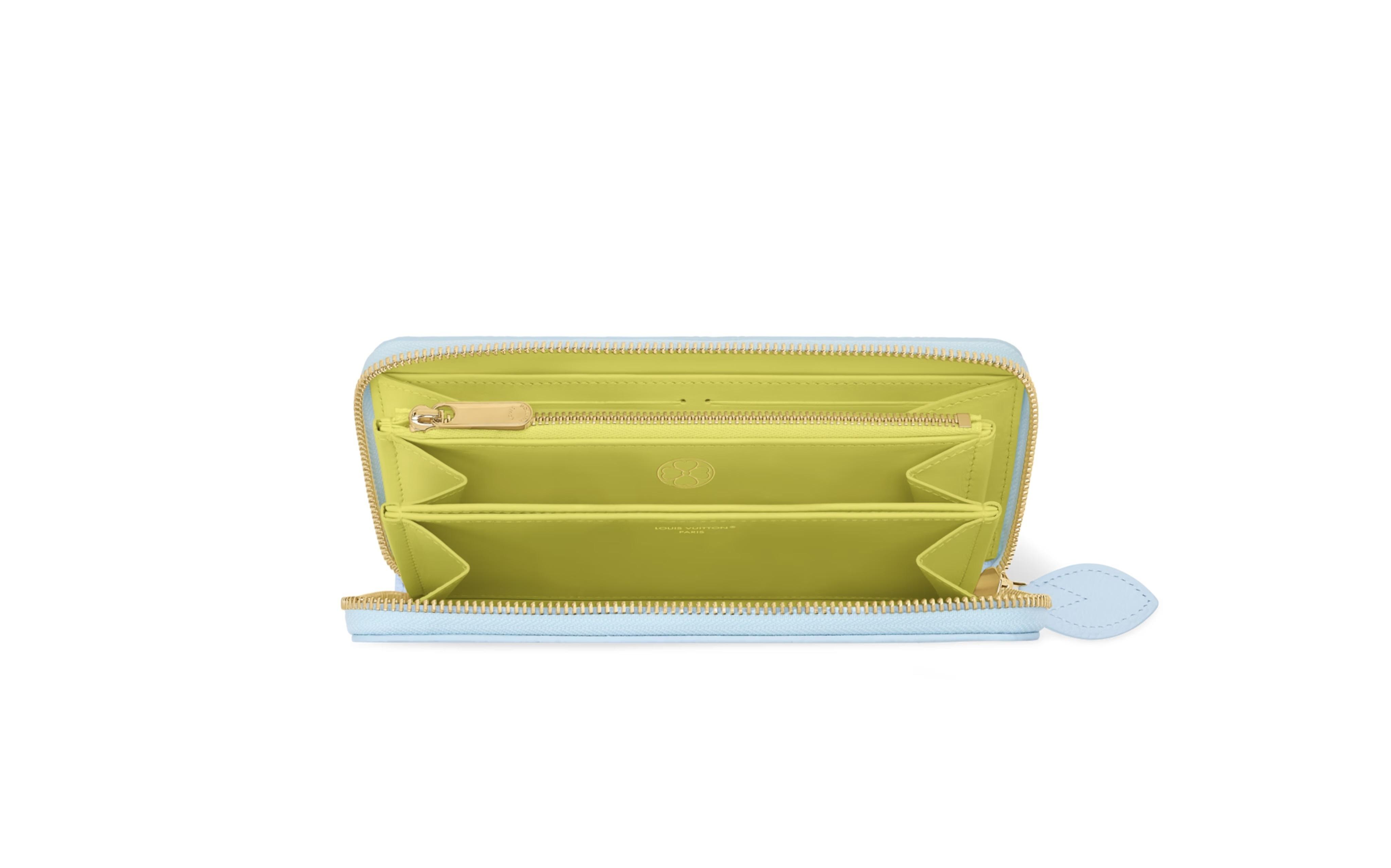 LOUIS VUITTON ジッピーウォレット ブルー モノグラム M28063