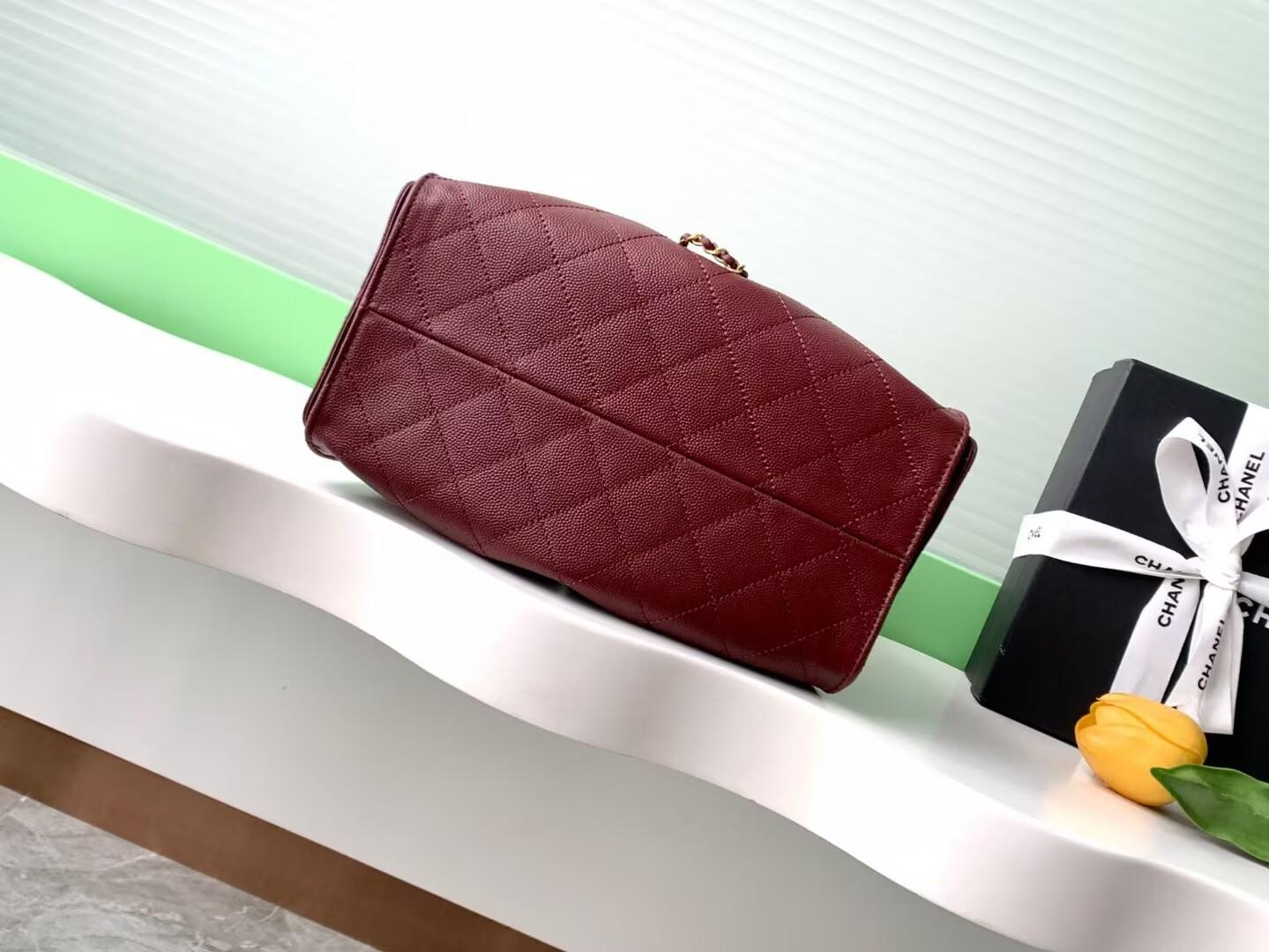 シャネル スモールバッグ CHANEL 25 ダークボルドー AS5293 B22713 U6550