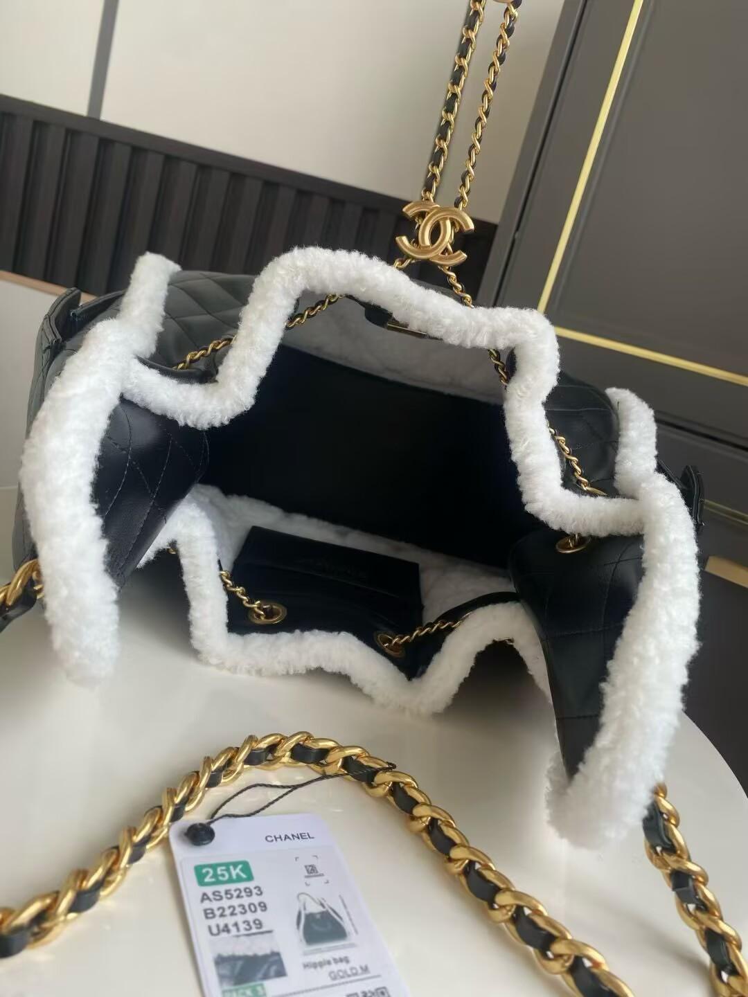 ャネル CHANEL25 スモール ハンドバッグ ブラック AS5293