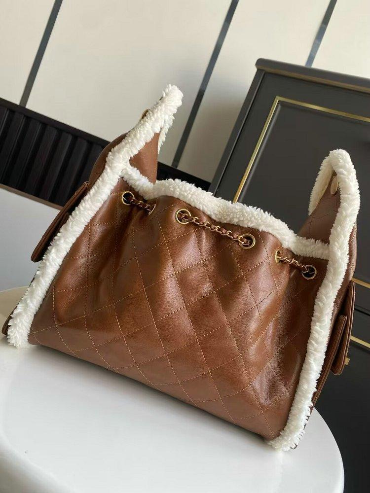シャネル代引き CHANEL25 スモール ハンドバッグ ブラウン AS5293