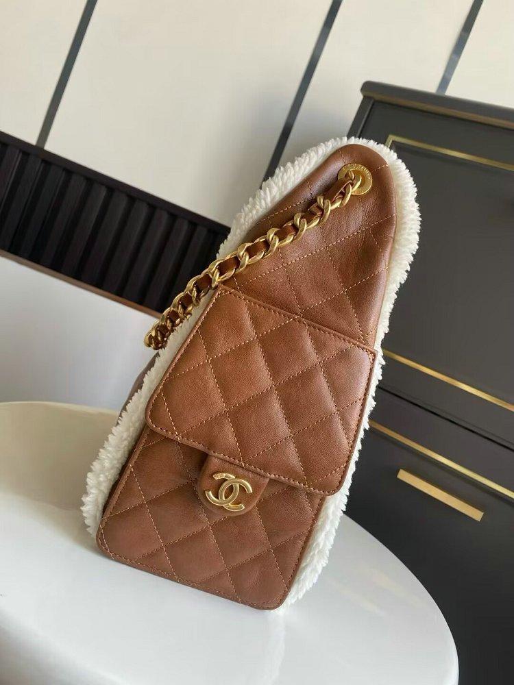 シャネル代引き CHANEL25 スモール ハンドバッグ ブラウン AS5293