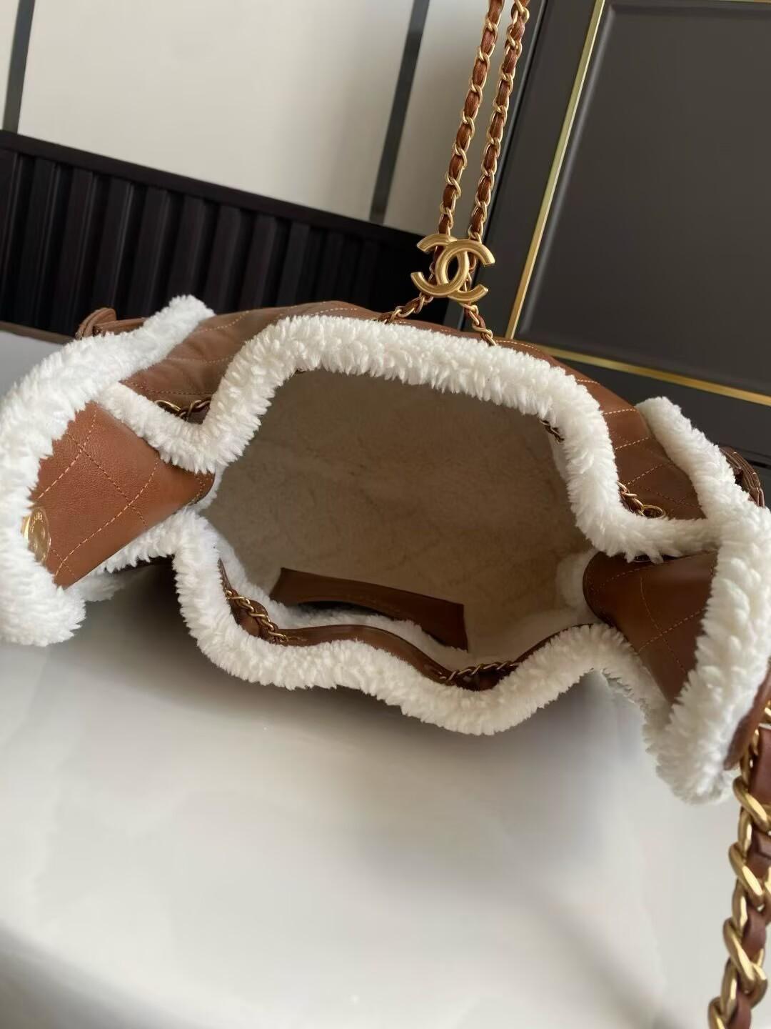 シャネル代引き CHANEL25 スモール ハンドバッグ ブラウン AS5293