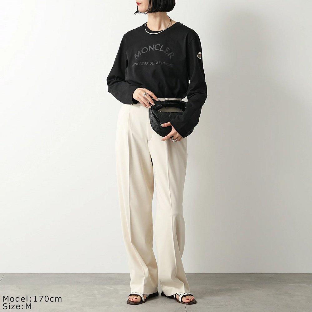 モンクレール Tシャツ レディース 長袖 クルーネック カットソー ロンT ロゴ アイコンパッチ 8D00003 829HP