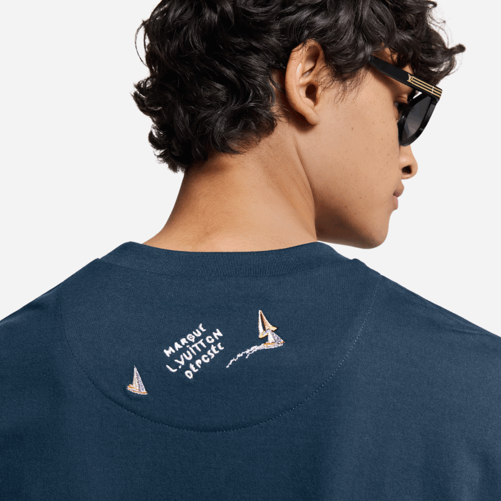 ルイヴィトン エンブロイダリー コットンTシャツ 1AHW60