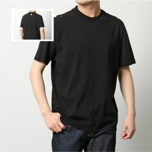 モンクレール Tシャツ メンズ クルーネック 半袖 カットソー アイコンパッチ ロゴテープ 8C00013 829H8 999