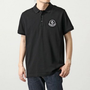 モンクレール ポロシャツ MAGLIA POLO MANICA C メンズ 鹿の子 半袖 アイコンロゴ 立体刺繍 8A00004 84556 999