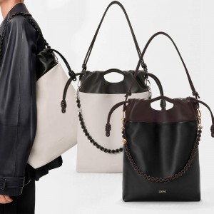 ロエベ フラメンコ パース トート 2way ショルダーバッグ レザー A411FIOX04