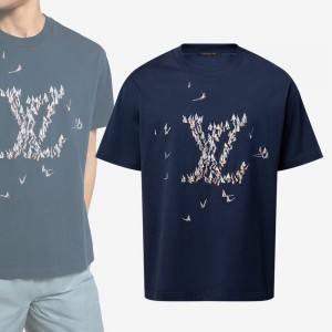 ルイヴィトン エンブロイダリー コットンTシャツ 1AHW60