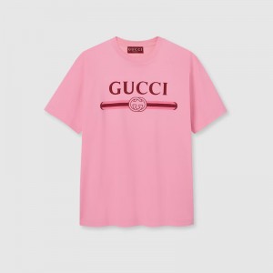 グッチ プリント コットンジャージー Tシャツ ‎796395 XJHDH 5139