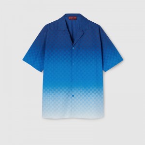 グッチ プリント コットンポプリン ボウリングシャツ 794907 ZAS8E 4373