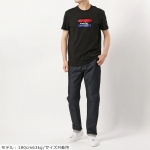 モンクレール 半袖Tシャツ メンズ クルーネック ロゴ刺繍 トリコロールカラー ペンキプリント加工 コットン 8C79310 8390T 999