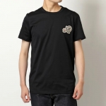モンクレール クルーネック 半袖 Tシャツ カットソー アイコンパッチ コットン 8C00076 8390Y 
