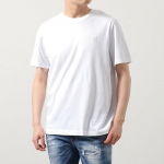 モンクレール マットブラック 半袖 Tシャツ メンズ カットソー クルーネック ロゴT 刺繍 ラバーロゴパッチ 8C00026 829H8