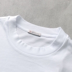 モンクレール 半袖 Tシャツ メンズ カットソー コットン アイコンパッチ クルーネック ロゴT アイコン刺繍 8C00042 8390T