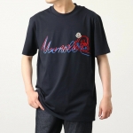 モンクレール 半袖 Tシャツ メンズ カットソー コットン アイコンパッチ クルーネック ロゴT アイコン刺繍 8C00042 8390T
