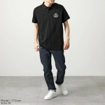 モンクレール ポロシャツ MAGLIA POLO MANICA C メンズ 鹿の子 半袖 アイコンロゴ 立体刺繍 8A00004 84556 999