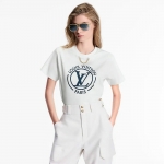 ルイ・ヴィトン フロックド LV Tシャツ 1AHEOU