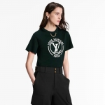 ルイ・ヴィトン フロックド LV Tシャツ  1AHEON