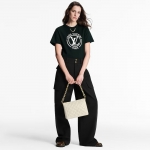 ルイ・ヴィトン フロックド LV Tシャツ  1AHEON