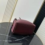 シャネル CHANEL25 スモール ハンドバッグ パンチング バーガンディ AS5293
