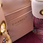シャネル CHANEL25 スモール ハンドバッグ パンチング ピンク AS5293