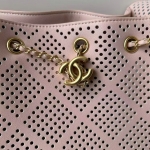 シャネル CHANEL25 スモール ハンドバッグ パンチング ピンク AS5293