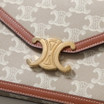 セリーヌ ショルダーバッグ Margo マーゴ レディース チェーンウォレット トリオンフキャンバス 10L462FI6.02GR