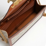 セリーヌ ショルダーバッグ Margo マーゴ レディース チェーンウォレット トリオンフキャンバス 10L462FI6.02GR