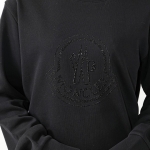 モンクレール激安 スウェット MAGLIA マーリア レディース ラインストーン ロゴ クルーネック 長袖 トレーナー 8G00053 899TR