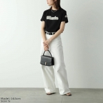 モンクレール Tシャツ 半袖 クルーネック カットソー コットン フロッキープリント ロゴ  8C00016 829HP