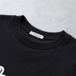 モンクレール Tシャツ 半袖 クルーネック カットソー コットン フロッキープリント ロゴ  8C00016 829HP