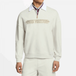 ルイヴィトン エンベリッシュド ハーフジップ スウェットシャツ 1AHW28