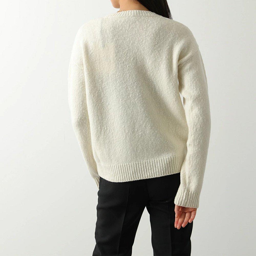 モンクレール ニット CREW NECK レディース セーター ウール ロゴ メリヤス編み ゲージ5 クルーネック 9C00003 M3307