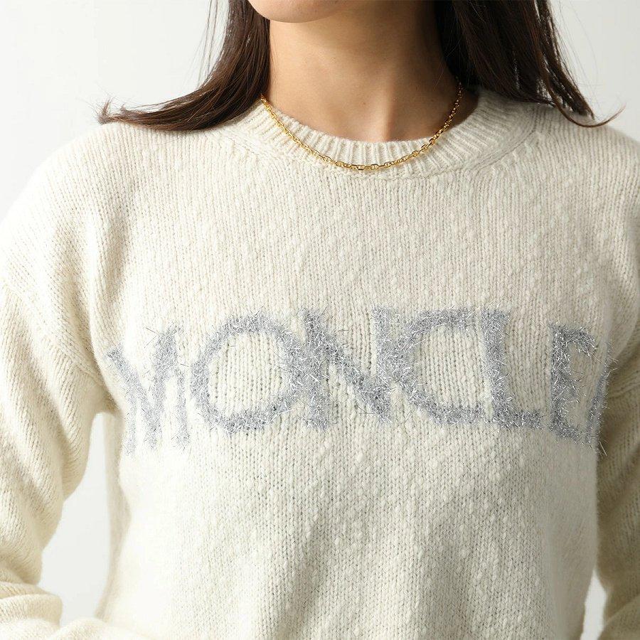 モンクレール ニット CREW NECK レディース セーター ウール ロゴ メリヤス編み ゲージ5 クルーネック 9C00003 M3307