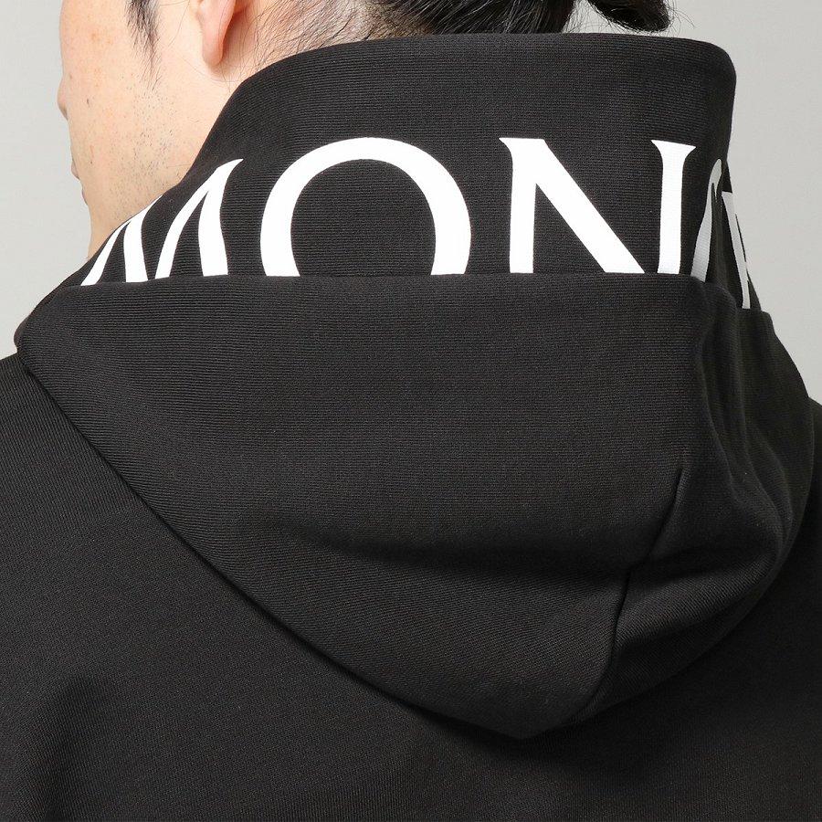 モンクレール フーディー  HOODIE メンズ ハーフジップ プルオーバー パーカー スウェット アイコンパッチ フードロゴ8G00036 8098U 999