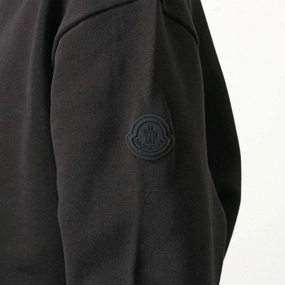 モンクレール フーディー  HOODIE メンズ ハーフジップ プルオーバー パーカー スウェット アイコンパッチ フードロゴ8G00036 8098U 999