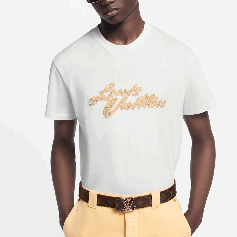 ルイヴィトン エンブロイダードシグネチャーTシャツ 1AHW84 1AHW92