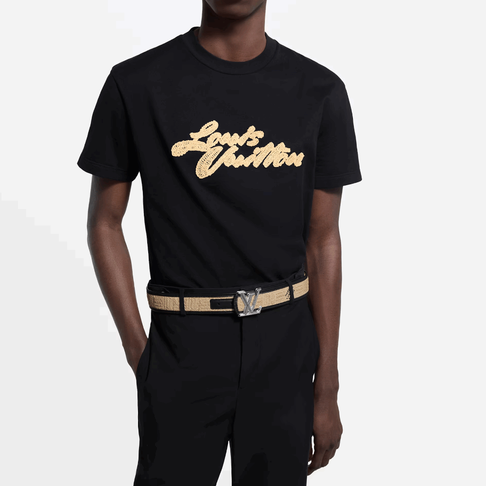 ルイヴィトン エンブロイダードシグネチャーTシャツ 1AHW84 1AHW92