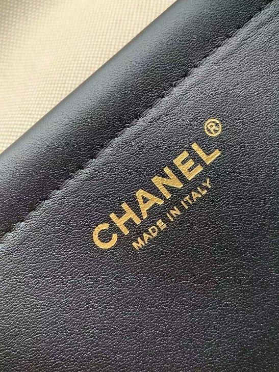 CHANEL  ツイード&レザー スモール ショッピングバッグ AS6288 B24254 U9706