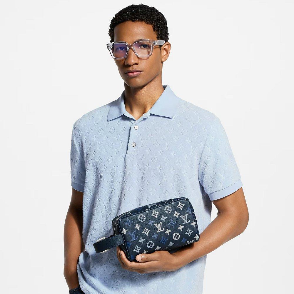 ルイヴィトン 代引 ロッカー ドップ･キット クラッチバッグ ネイビー M28835