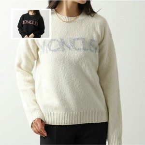 モンクレール ニット CREW NECK レディース セーター ウール ロゴ メリヤス編み ゲージ5 クルーネック 9C00003 M3307