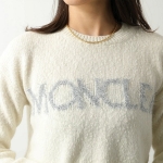 モンクレール ニット CREW NECK レディース セーター ウール ロゴ メリヤス編み ゲージ5 クルーネック 9C00003 M3307