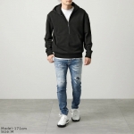モンクレール フーディー  HOODIE メンズ ハーフジップ プルオーバー パーカー スウェット アイコンパッチ フードロゴ8G00036 8098U 999