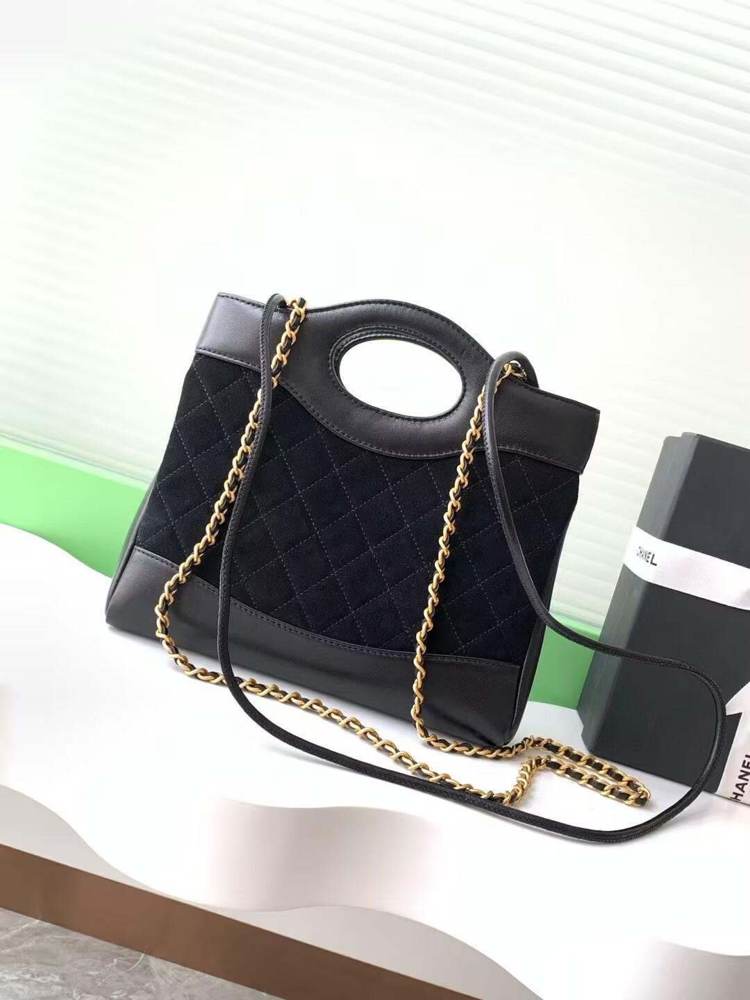  CHANEL 31 ミニショッピングバッグ ブラック AS4133 B19505 94305