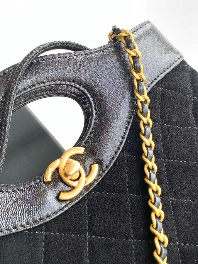  CHANEL 31 ミニショッピングバッグ ブラック AS4133 B19505 94305