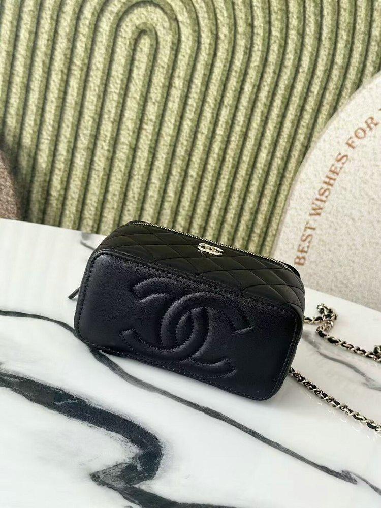 CHANEL ヴァニティバッグ トップハンドル ブラック AP2199